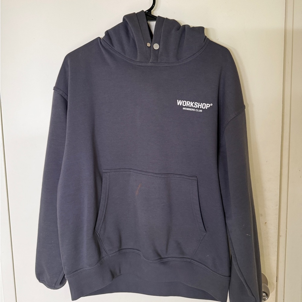 Workshop Republic Clothing Men's Charcoal Hoodie